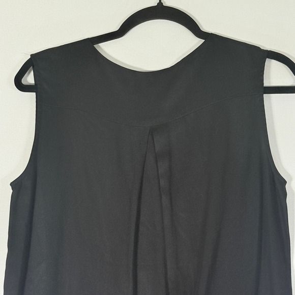 Elk The Label Womens Small Sleeveless Midi Dress Black Tencel Quiet Luxury Soft - Picture 4 of 7